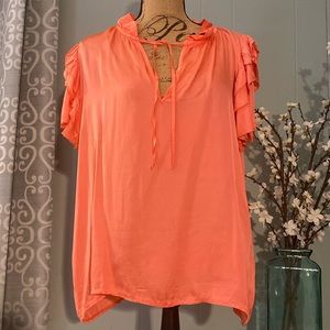 NWT Italian Made Sofia Cali Ruffle Sleeve Top - Boutique